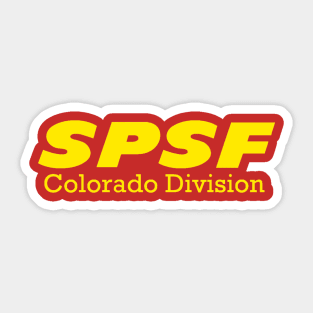 SPSF Colorado Division Yellow Logo Sticker